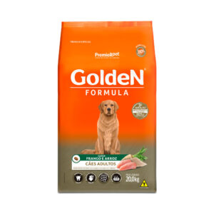 Ração Golden Cães Adultos Frango e Arroz 20Kg